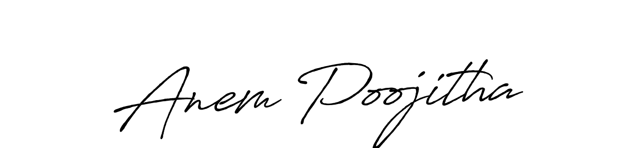 The best way (Antro_Vectra_Bolder) to make a short signature is to pick only two or three words in your name. The name Anem Poojitha include a total of six letters. For converting this name. Anem Poojitha signature style 7 images and pictures png