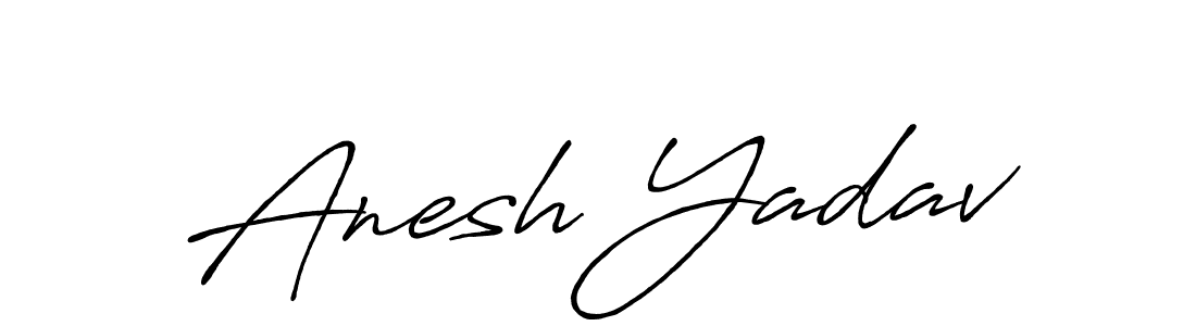 Use a signature maker to create a handwritten signature online. With this signature software, you can design (Antro_Vectra_Bolder) your own signature for name Anesh Yadav. Anesh Yadav signature style 7 images and pictures png