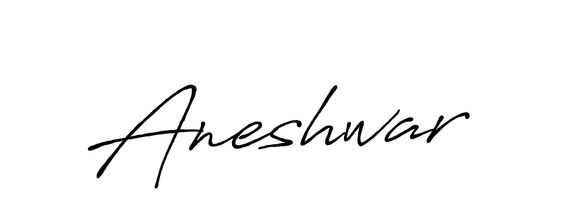 Use a signature maker to create a handwritten signature online. With this signature software, you can design (Antro_Vectra_Bolder) your own signature for name Aneshwar. Aneshwar signature style 7 images and pictures png