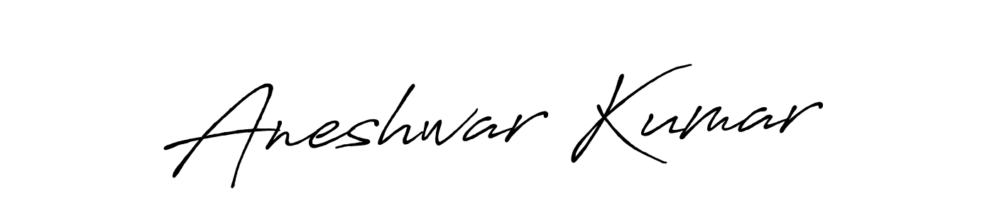 Also we have Aneshwar Kumar name is the best signature style. Create professional handwritten signature collection using Antro_Vectra_Bolder autograph style. Aneshwar Kumar signature style 7 images and pictures png