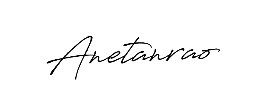 How to make Anetanrao name signature. Use Antro_Vectra_Bolder style for creating short signs online. This is the latest handwritten sign. Anetanrao signature style 7 images and pictures png