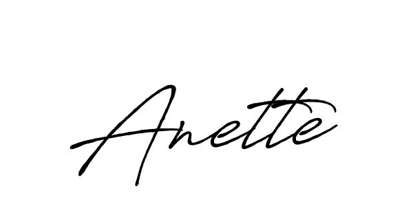 How to make Anette signature? Antro_Vectra_Bolder is a professional autograph style. Create handwritten signature for Anette name. Anette signature style 7 images and pictures png