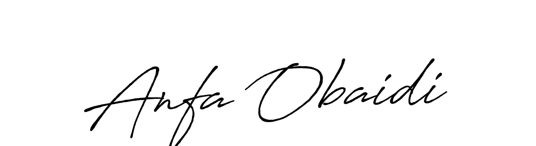 Here are the top 10 professional signature styles for the name Anfa Obaidi. These are the best autograph styles you can use for your name. Anfa Obaidi signature style 7 images and pictures png