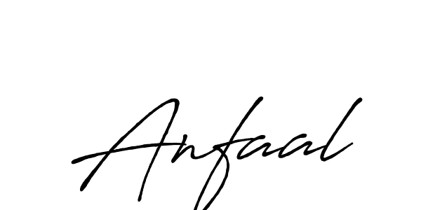 How to make Anfaal name signature. Use Antro_Vectra_Bolder style for creating short signs online. This is the latest handwritten sign. Anfaal signature style 7 images and pictures png