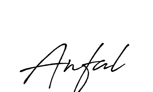 Anfal stylish signature style. Best Handwritten Sign (Antro_Vectra_Bolder) for my name. Handwritten Signature Collection Ideas for my name Anfal. Anfal signature style 7 images and pictures png