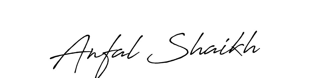 Also we have Anfal Shaikh name is the best signature style. Create professional handwritten signature collection using Antro_Vectra_Bolder autograph style. Anfal Shaikh signature style 7 images and pictures png