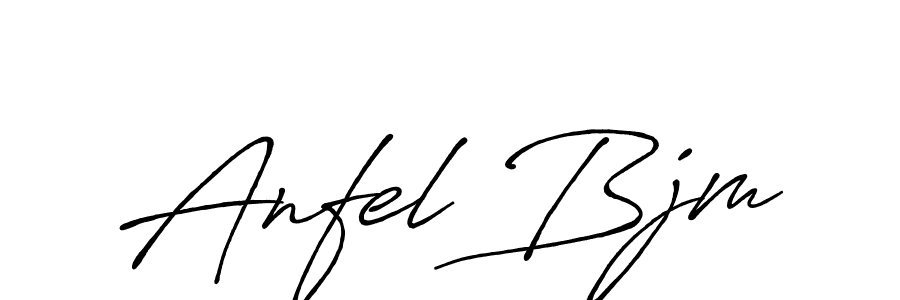 It looks lik you need a new signature style for name Anfel Bjm. Design unique handwritten (Antro_Vectra_Bolder) signature with our free signature maker in just a few clicks. Anfel Bjm signature style 7 images and pictures png