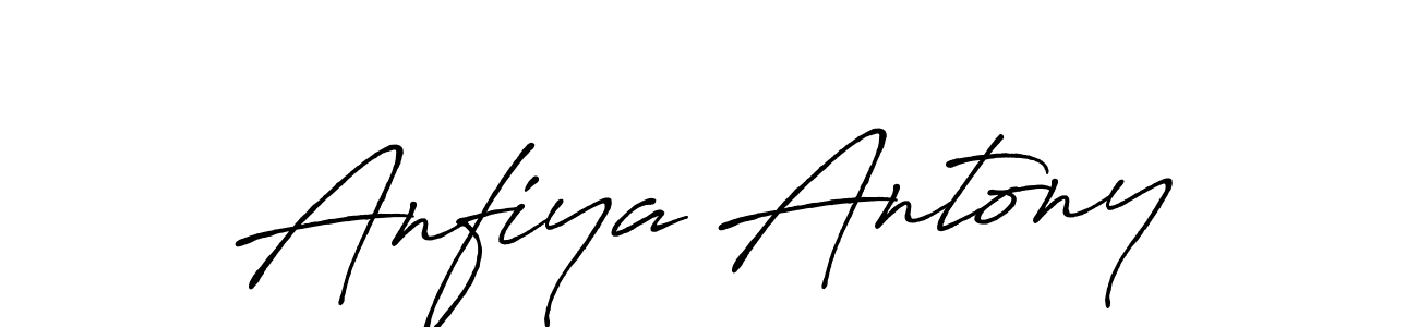 Use a signature maker to create a handwritten signature online. With this signature software, you can design (Antro_Vectra_Bolder) your own signature for name Anfiya Antony. Anfiya Antony signature style 7 images and pictures png