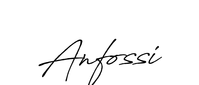 Use a signature maker to create a handwritten signature online. With this signature software, you can design (Antro_Vectra_Bolder) your own signature for name Anfossi. Anfossi signature style 7 images and pictures png