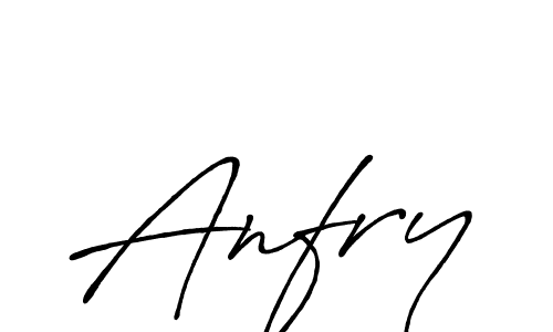 Create a beautiful signature design for name Anfry. With this signature (Antro_Vectra_Bolder) fonts, you can make a handwritten signature for free. Anfry signature style 7 images and pictures png