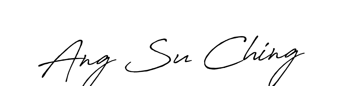 Make a beautiful signature design for name Ang Su Ching. Use this online signature maker to create a handwritten signature for free. Ang Su Ching signature style 7 images and pictures png