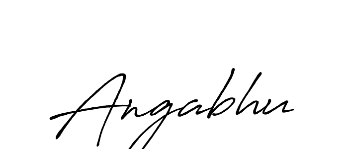 Create a beautiful signature design for name Angabhu. With this signature (Antro_Vectra_Bolder) fonts, you can make a handwritten signature for free. Angabhu signature style 7 images and pictures png