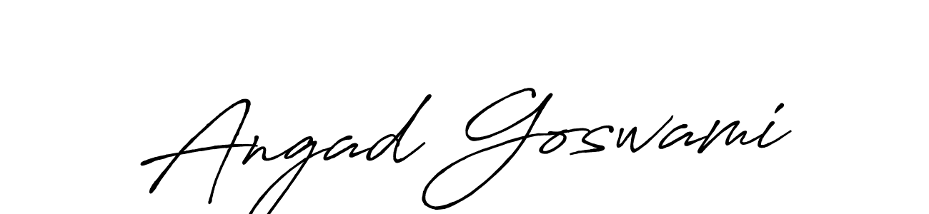 Antro_Vectra_Bolder is a professional signature style that is perfect for those who want to add a touch of class to their signature. It is also a great choice for those who want to make their signature more unique. Get Angad Goswami name to fancy signature for free. Angad Goswami signature style 7 images and pictures png