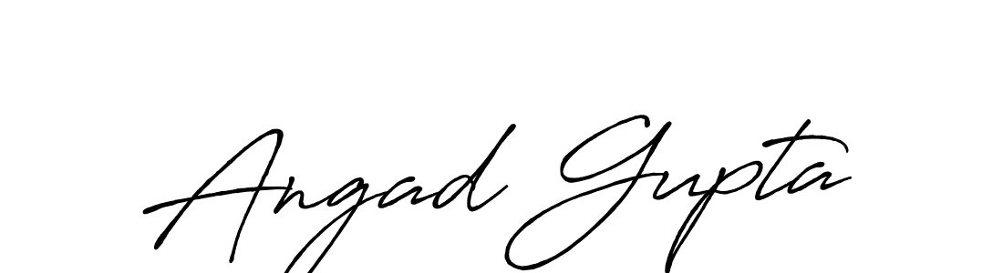 It looks lik you need a new signature style for name Angad Gupta. Design unique handwritten (Antro_Vectra_Bolder) signature with our free signature maker in just a few clicks. Angad Gupta signature style 7 images and pictures png