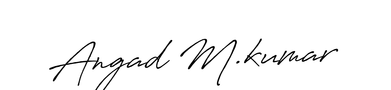 See photos of Angad M.kumar official signature by Spectra . Check more albums & portfolios. Read reviews & check more about Antro_Vectra_Bolder font. Angad M.kumar signature style 7 images and pictures png