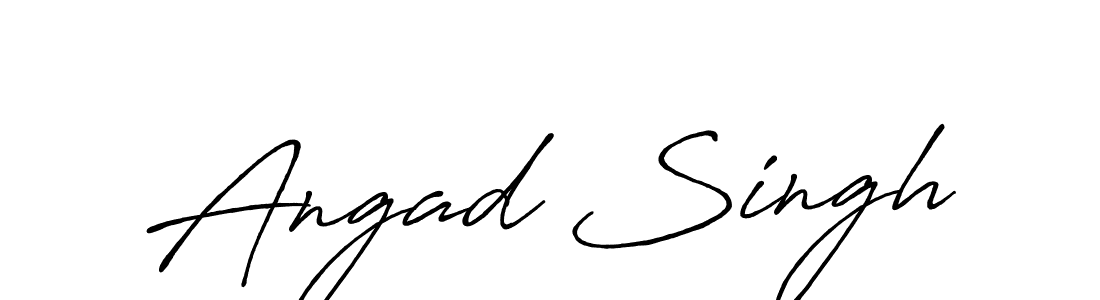 The best way (Antro_Vectra_Bolder) to make a short signature is to pick only two or three words in your name. The name Angad Singh include a total of six letters. For converting this name. Angad Singh signature style 7 images and pictures png