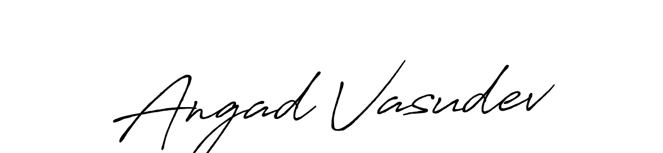 This is the best signature style for the Angad Vasudev name. Also you like these signature font (Antro_Vectra_Bolder). Mix name signature. Angad Vasudev signature style 7 images and pictures png