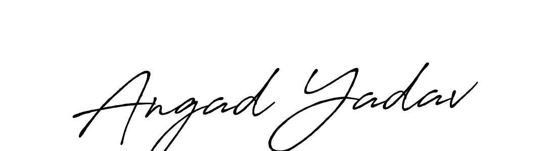 Also You can easily find your signature by using the search form. We will create Angad Yadav name handwritten signature images for you free of cost using Antro_Vectra_Bolder sign style. Angad Yadav signature style 7 images and pictures png