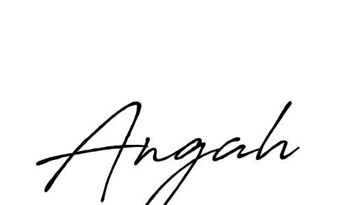 How to make Angah name signature. Use Antro_Vectra_Bolder style for creating short signs online. This is the latest handwritten sign. Angah signature style 7 images and pictures png