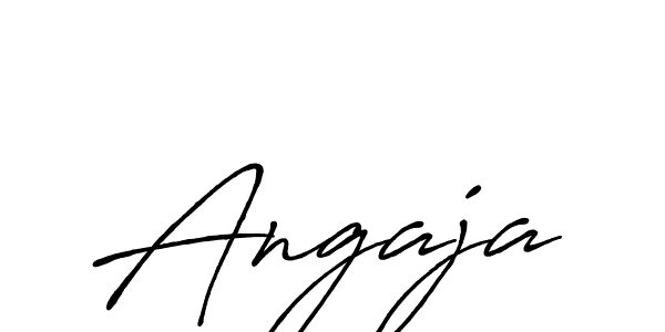 Angaja stylish signature style. Best Handwritten Sign (Antro_Vectra_Bolder) for my name. Handwritten Signature Collection Ideas for my name Angaja. Angaja signature style 7 images and pictures png