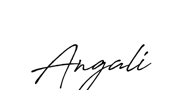 You should practise on your own different ways (Antro_Vectra_Bolder) to write your name (Angali) in signature. don't let someone else do it for you. Angali signature style 7 images and pictures png