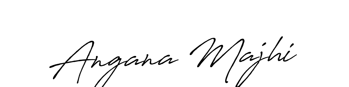 Angana Majhi stylish signature style. Best Handwritten Sign (Antro_Vectra_Bolder) for my name. Handwritten Signature Collection Ideas for my name Angana Majhi. Angana Majhi signature style 7 images and pictures png