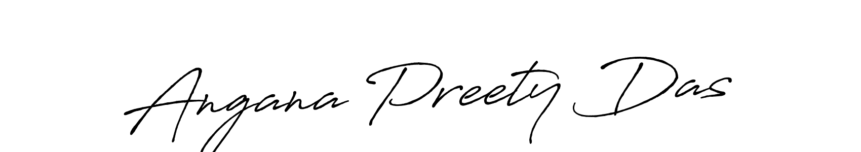 Make a beautiful signature design for name Angana Preety Das. With this signature (Antro_Vectra_Bolder) style, you can create a handwritten signature for free. Angana Preety Das signature style 7 images and pictures png