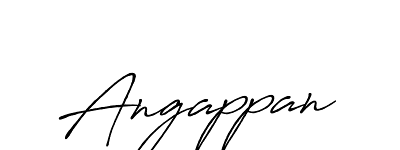 How to make Angappan signature? Antro_Vectra_Bolder is a professional autograph style. Create handwritten signature for Angappan name. Angappan signature style 7 images and pictures png