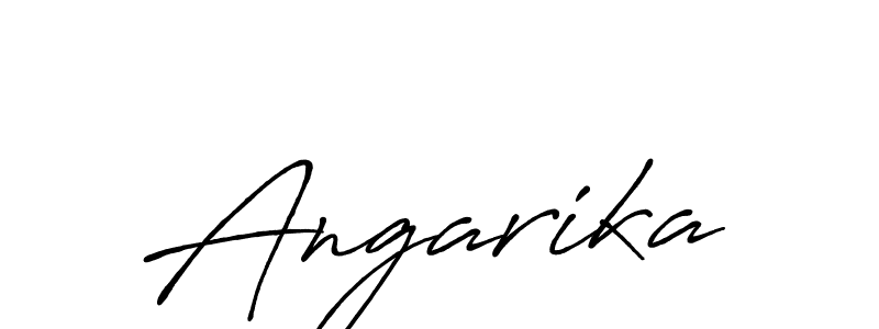 Make a beautiful signature design for name Angarika. With this signature (Antro_Vectra_Bolder) style, you can create a handwritten signature for free. Angarika signature style 7 images and pictures png