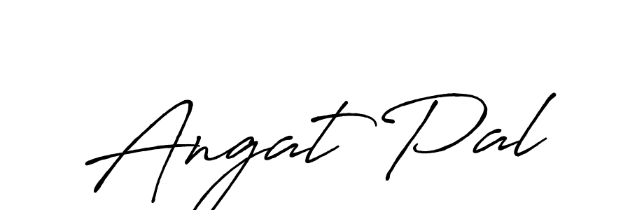 The best way (Antro_Vectra_Bolder) to make a short signature is to pick only two or three words in your name. The name Angat Pal include a total of six letters. For converting this name. Angat Pal signature style 7 images and pictures png