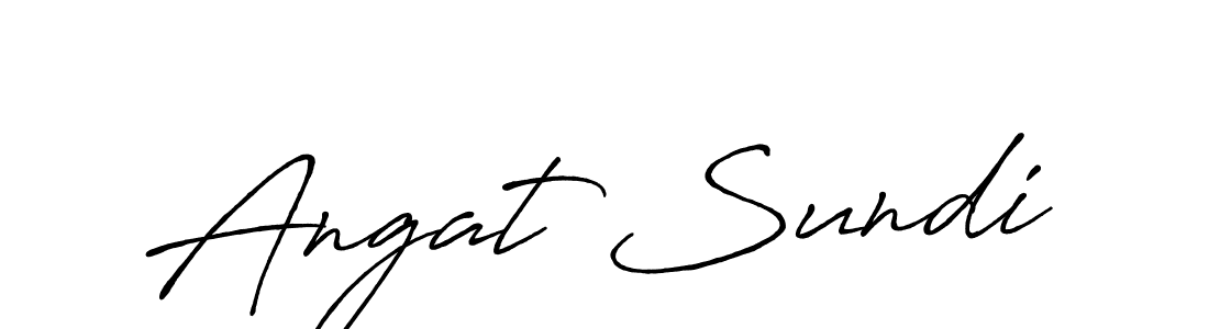 How to make Angat Sundi signature? Antro_Vectra_Bolder is a professional autograph style. Create handwritten signature for Angat Sundi name. Angat Sundi signature style 7 images and pictures png