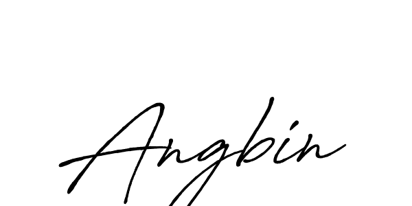 How to Draw Angbin signature style? Antro_Vectra_Bolder is a latest design signature styles for name Angbin. Angbin signature style 7 images and pictures png