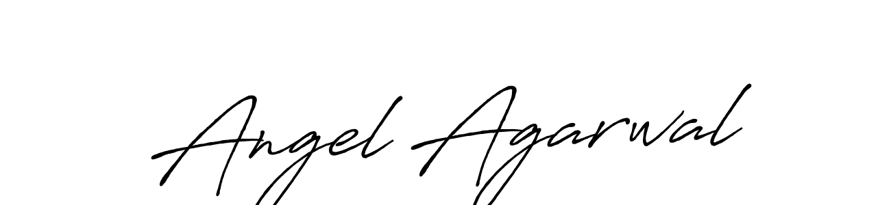 Create a beautiful signature design for name Angel Agarwal. With this signature (Antro_Vectra_Bolder) fonts, you can make a handwritten signature for free. Angel Agarwal signature style 7 images and pictures png