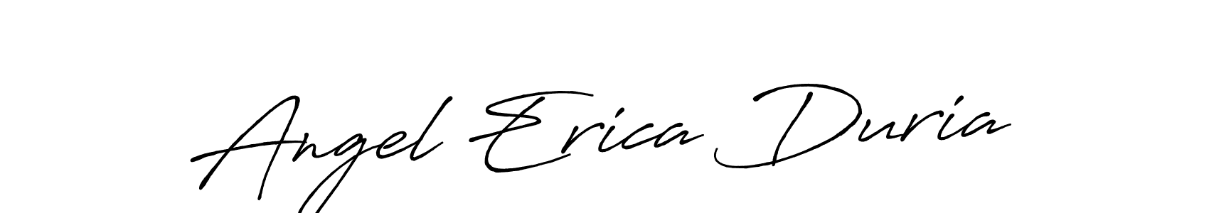 Make a beautiful signature design for name Angel Erica Duria. With this signature (Antro_Vectra_Bolder) style, you can create a handwritten signature for free. Angel Erica Duria signature style 7 images and pictures png