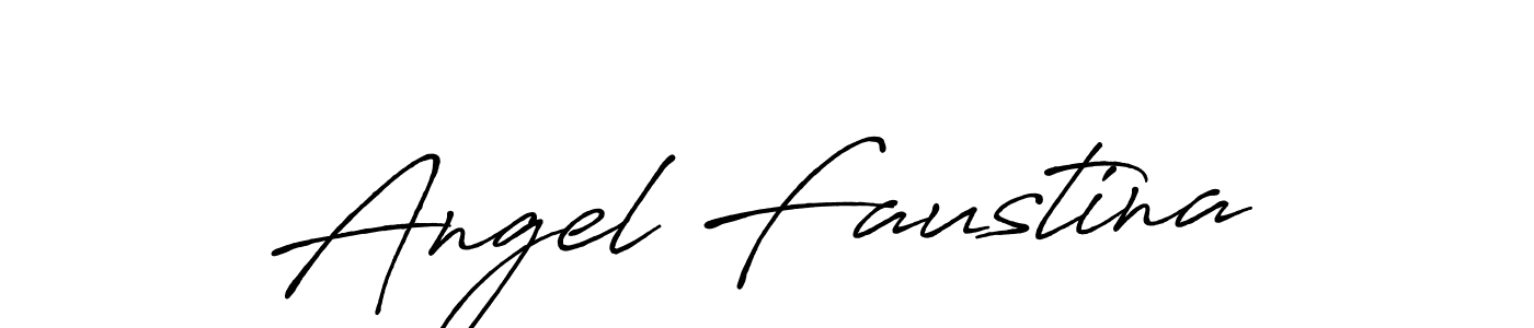 Make a beautiful signature design for name Angel Faustina. With this signature (Antro_Vectra_Bolder) style, you can create a handwritten signature for free. Angel Faustina signature style 7 images and pictures png