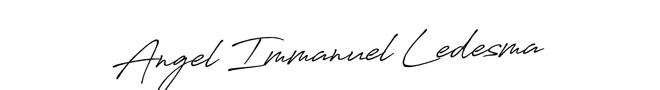 Make a beautiful signature design for name Angel Immanuel Ledesma. With this signature (Antro_Vectra_Bolder) style, you can create a handwritten signature for free. Angel Immanuel Ledesma signature style 7 images and pictures png