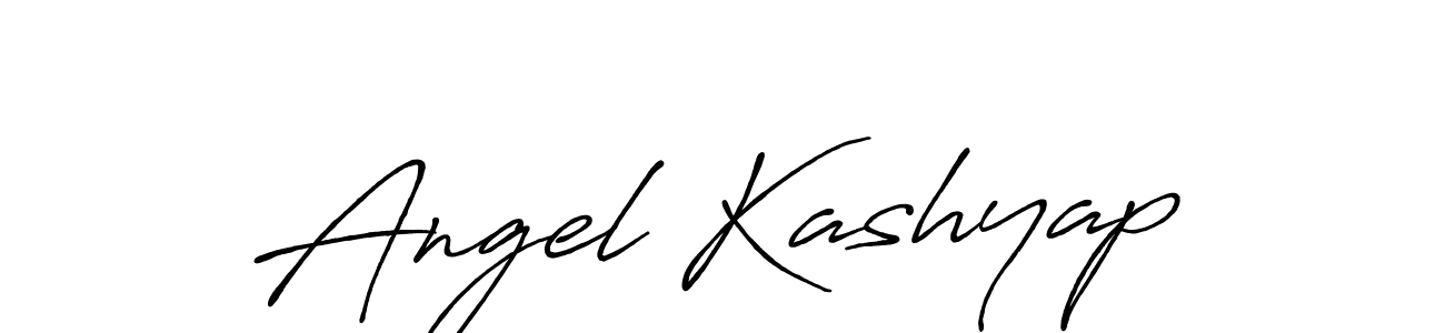 Design your own signature with our free online signature maker. With this signature software, you can create a handwritten (Antro_Vectra_Bolder) signature for name Angel Kashyap. Angel Kashyap signature style 7 images and pictures png