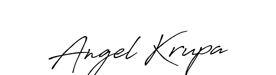 This is the best signature style for the Angel Krupa name. Also you like these signature font (Antro_Vectra_Bolder). Mix name signature. Angel Krupa signature style 7 images and pictures png