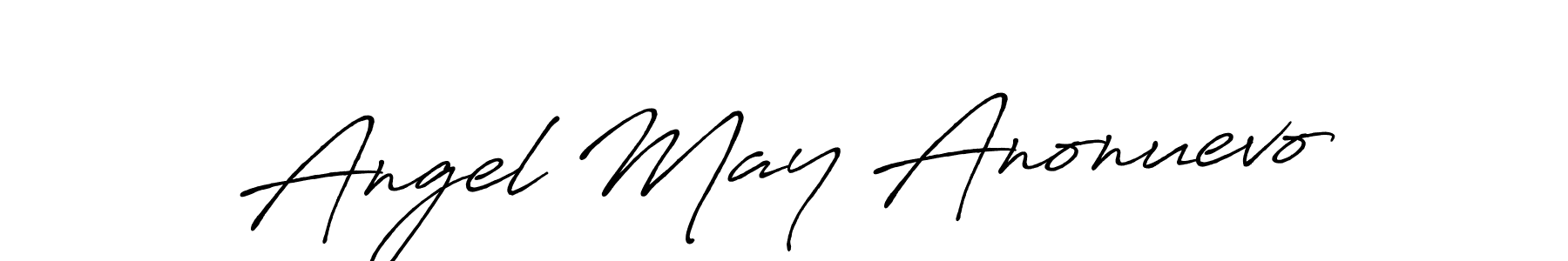 Design your own signature with our free online signature maker. With this signature software, you can create a handwritten (Antro_Vectra_Bolder) signature for name Angel May Anonuevo. Angel May Anonuevo signature style 7 images and pictures png