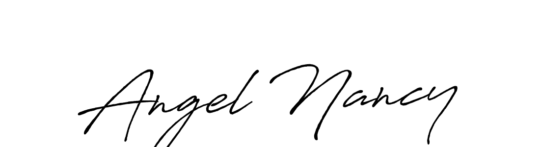 The best way (Antro_Vectra_Bolder) to make a short signature is to pick only two or three words in your name. The name Angel Nancy include a total of six letters. For converting this name. Angel Nancy signature style 7 images and pictures png