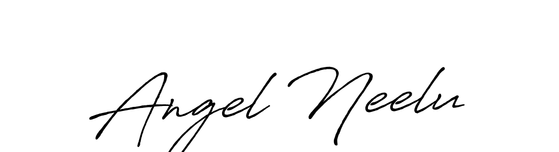Also You can easily find your signature by using the search form. We will create Angel Neelu name handwritten signature images for you free of cost using Antro_Vectra_Bolder sign style. Angel Neelu signature style 7 images and pictures png