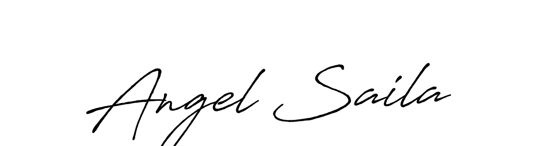 Also we have Angel Saila name is the best signature style. Create professional handwritten signature collection using Antro_Vectra_Bolder autograph style. Angel Saila signature style 7 images and pictures png