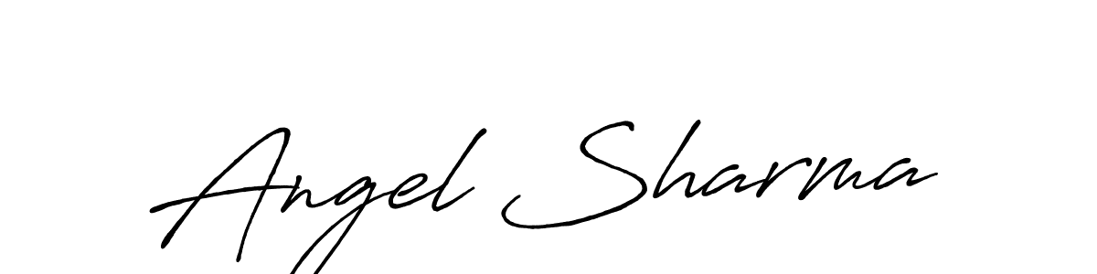 Make a beautiful signature design for name Angel Sharma. Use this online signature maker to create a handwritten signature for free. Angel Sharma signature style 7 images and pictures png