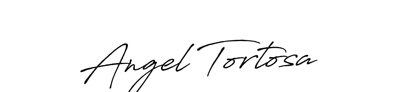 Make a beautiful signature design for name Angel Tortosa. With this signature (Antro_Vectra_Bolder) style, you can create a handwritten signature for free. Angel Tortosa signature style 7 images and pictures png