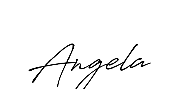 Make a beautiful signature design for name Angela. With this signature (Antro_Vectra_Bolder) style, you can create a handwritten signature for free. Angela signature style 7 images and pictures png