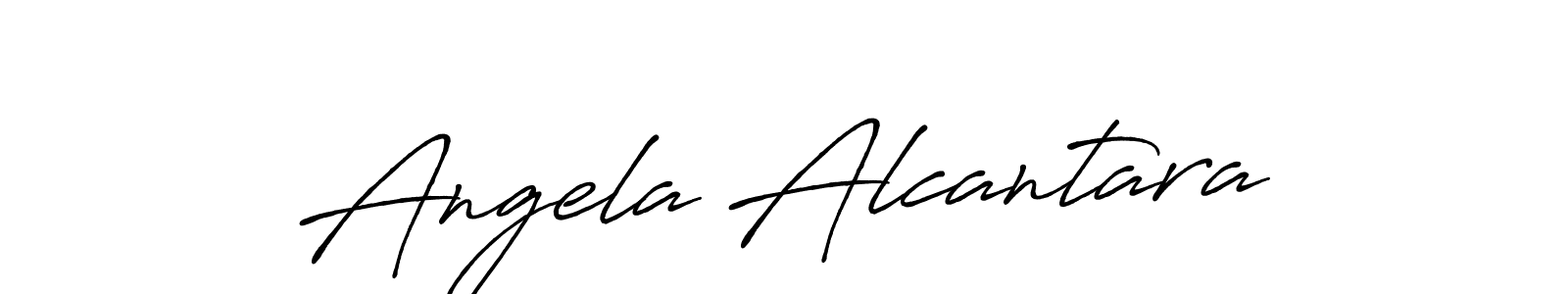 Make a beautiful signature design for name Angela Alcantara. With this signature (Antro_Vectra_Bolder) style, you can create a handwritten signature for free. Angela Alcantara signature style 7 images and pictures png