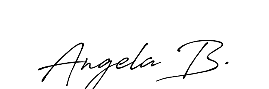 Also You can easily find your signature by using the search form. We will create Angela B. name handwritten signature images for you free of cost using Antro_Vectra_Bolder sign style. Angela B. signature style 7 images and pictures png