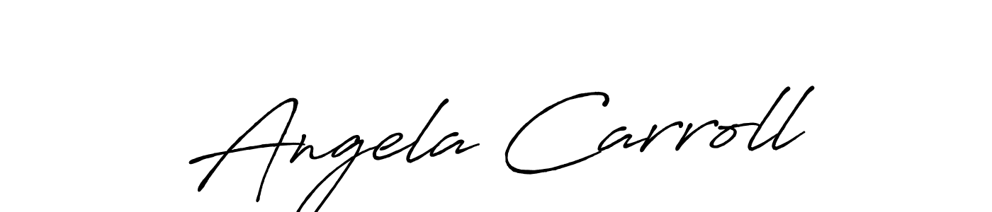Angela Carroll stylish signature style. Best Handwritten Sign (Antro_Vectra_Bolder) for my name. Handwritten Signature Collection Ideas for my name Angela Carroll. Angela Carroll signature style 7 images and pictures png