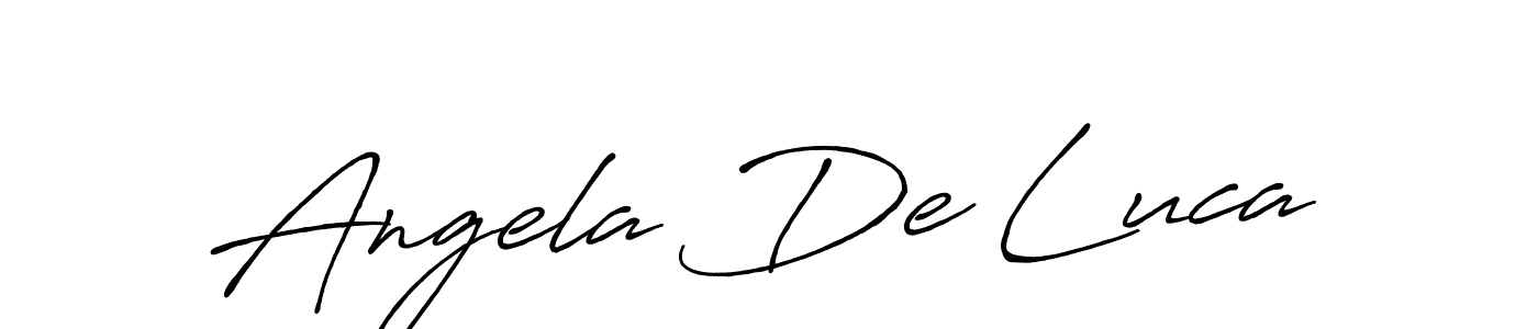 Also we have Angela De Luca name is the best signature style. Create professional handwritten signature collection using Antro_Vectra_Bolder autograph style. Angela De Luca signature style 7 images and pictures png