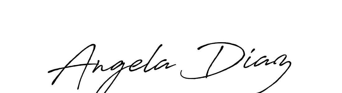 Design your own signature with our free online signature maker. With this signature software, you can create a handwritten (Antro_Vectra_Bolder) signature for name Angela Diaz. Angela Diaz signature style 7 images and pictures png